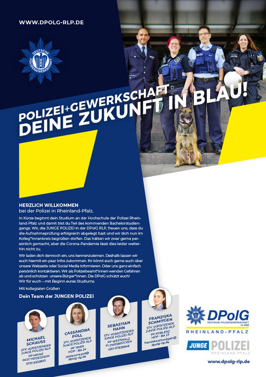 DPolG Polizei Neueinstellungen Flyer 